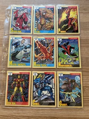 1991 Marvel Universe Series 2 Impel conjunto completo de cartas colecionáveis #1-162 quase perfeito - Imagem 1 de 4