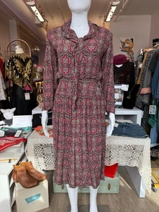 1970s Paisley Silk Dress - Picture 1 of 4