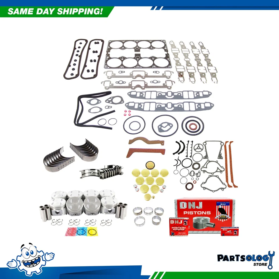 Комплект для восстановления двигателя DNJ EK1153 для 76–79 Chrysler Dodge Aspen B100 5,2 л OHV 16 В - Изображение 1 из 4