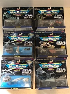 6 1993 1994 Micro Machines Star Wars Collection ROTJ Empire New Hope New - Picture 1 of 5