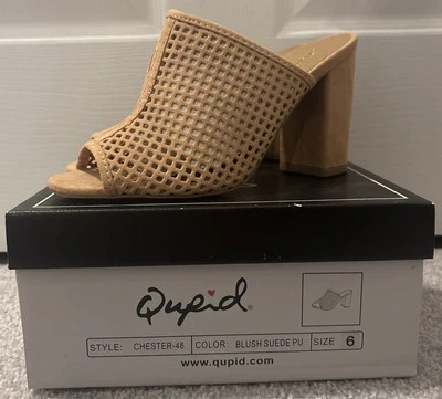 Tacones Qupid Chester-48 talla 6 gamuza rubor  Foto 1 de 4