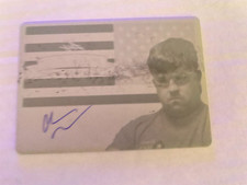 2012 Leaf Poker Metal NP Autographs Printing Plates Yellow Chris Moneymaker #1/1