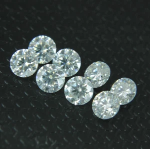 .81 Ct Certified Round Natural Diamond Lot F Color VVS Clarity .10Ct Each 8 Pcs - Picture 1 of 5