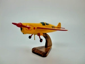 SK-3 Folkerts Racing Aircraft Desktop Forno Legno Essiccato Modello Piccolo Nuovo - Foto 1 di 7