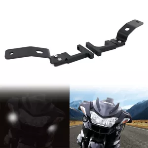 1 Set Motocycle Black Auxiliary Light Mount Stand Fit For BMW R1250RT 2019-2023 - Picture 1 of 21