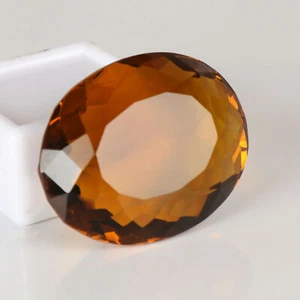 Yellow Citrine Faceted Oval Cut 20.50 CT Loose Gemstone Women For Necklace - Picture 1 of 5