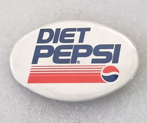 Vtg Diet Pepsi Soda Oval Button Pin NOS New 1990 - Picture 1 of 3