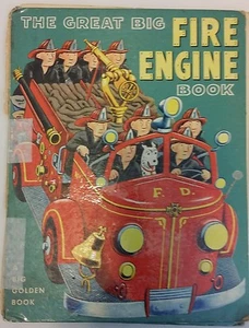 Vintage 1950 Big Golden Book - The Great Big Fire Engine Book - Hardcover - Bild 1 von 8