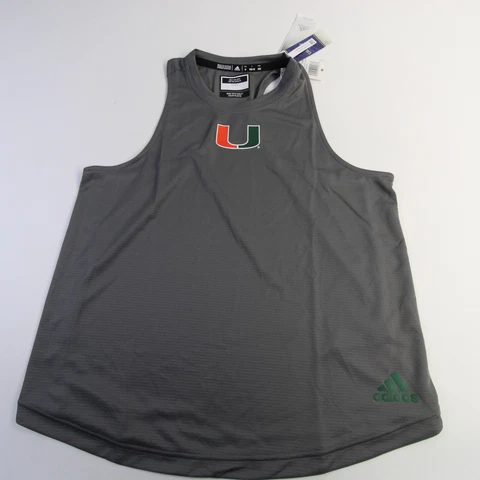 Miami Hurricanes adidas HEAT.RDY Sleeveless Shirt Women's Gray New Cover