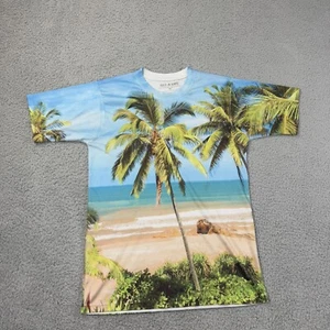 Get A Life Tropical Shirt Mens Medium Vacation Palm Trees Beach Short Sleeve - Picture 1 of 7