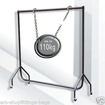 SHOPFITTING UK LTD GARMENT RAIL 5FT HEAVY DUTY METAL CLOTHES HANGING RAIL NEW !!! ER1L