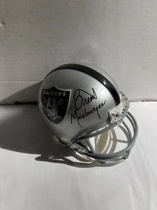Las Vegas Raiders BRENT MUSBURGER signed Mini Helmet - Picture 1 of 1
