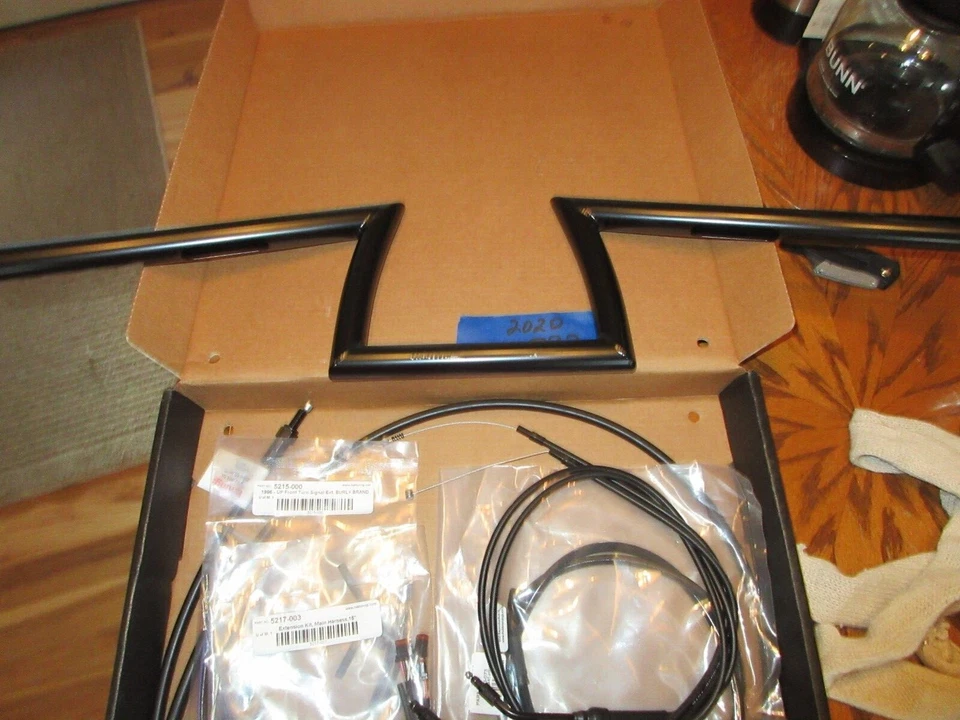 Kit de línea de cable negro marca Burly 4100-073 con simios de 6,5"" Harley Sportster 14-up Foto 1 de 4