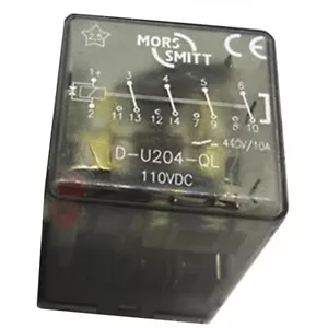 1 pieza relé electromagnético MORS SMITT D-U204-QL 110VDC 440V 10A 16 pines - Imagen 1 de 2