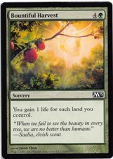 Bountiful Harvest *PLAYSET* Magic MtG x4 M13 SP