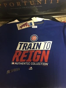 Majestic Chicago Cubs Royal Spring Training Authentic Collection Train to Reign - Picture 1 of 1