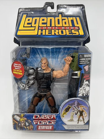 Stryker Action Figure (2007) Legendary Comic Book Heroes Monkeyman BAF New S6 Cover