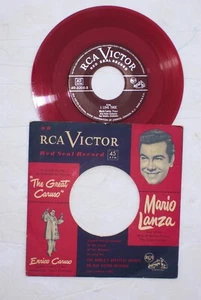 *MARIO LANZA* Vintage *RCA RED VINYL RECORD* Good I LOVE THEE-MY SONG - MY LOVE - Picture 1 of 4