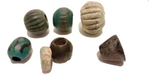 Egypt 2300-1600 bc faience bead group - Picture 1 of 8
