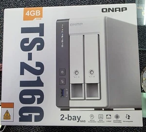 Qnap 285035 Nas Ts-216g-us Tower Nas 2bay Arm Cortex-a55 4gb Ddr4 2xsata 6gb S - Afbeelding 1 van 8