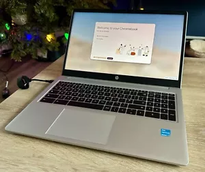 HP Chromebook 15.6” Laptop 15a-na0500sa Intel Pentium 128GB Excellent Condition - Picture 1 of 7