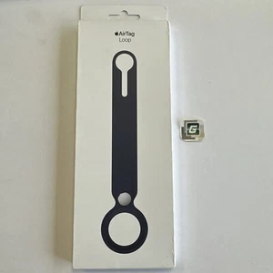 Apple Genuine Leather AirTag Loop Deep Navy Blue Genuine OEM New Sealed - Picture 1 of 3