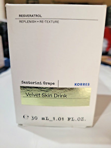 Korres Santorini Grape Velvet Skin Drink with Resveratrol 1 fl. oz./30 ml NIB