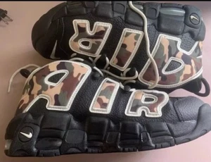 Nike More Uptempo ‘96 QS Black Camo CJ6122-001 Men’s Size 8.5 Rare - Picture 1 of 7