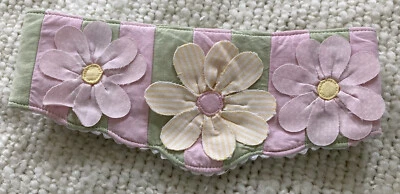 Cortina Pottery Barn Corbata Repuesto Una Rosa Verde Raya Amarillo Flores 3D Foto 1 de 4