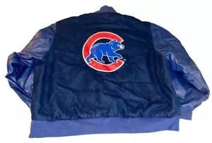 Chicago Cubs Jeff Hamilton Reversible 2XL Jacket 90s - Picture 1 of 6