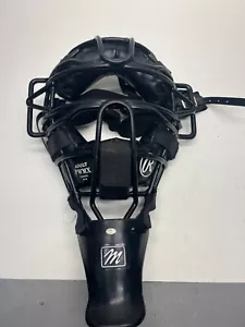 Rawlings PWMX Umpire Adult Catcher Wire Mask Baseball Softball Leather W/ Neck G - Picture 1 of 1