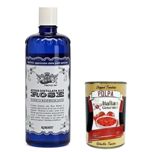 6x Acqua Distillata alle Rose Tonico Rinfrescante 300ml+Italian Polpa 400g