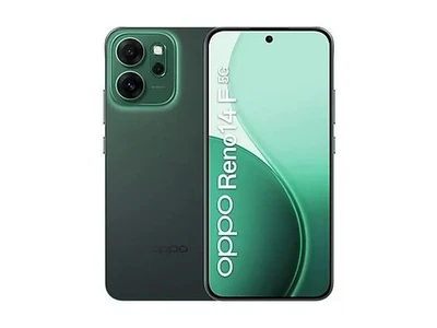 OPPO SMARTPHONE RENO 14F 5G 8 GB RAM 256 GB ROM GREEN 6,59" OLED 50 MPX 6000mah - Immagine 1 di 4