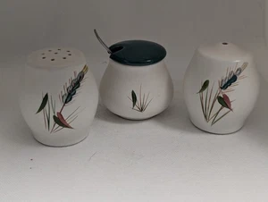 Vintage Bourne / Denby 'Green Wheat' Cruet Set, by Albert Colledge (S4) - Picture 1 of 13