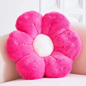 Flower Pillow, Cute Flower Shaped Decorative Pillow, Soft Rabbit Fur Daisy Pi... - Bild 1 von 6
