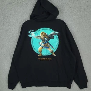 The Legend Of Zelda Tears Of The Kingdom Hoodie Mens 2xl Nintendo Gaming Zip Up - Picture 1 of 9