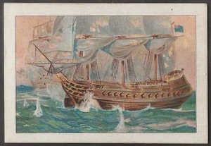 PLAYERS-HISTORIC SHIPS 1910 (X10)-#06- HMS SHANNON & HER DUEL WITH CHESAPEAKE - Picture 1 of 2