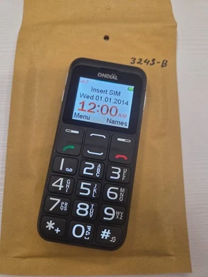 ONDIAL 9861 SIMPLE BIG Taste mit SOS Taste entsperrt Handy Dual Sim - Bild 1 von 2