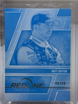2014 Press Pass Redline Color Proof Cyan /50 Matt Crafton #72 B1R1 - Image 1 of 2