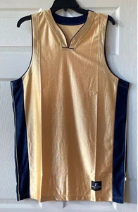 Yale Sportswear Adult Basketball Sleeveless Jersey Gold/Navy  2XL - Picture 1 of 2