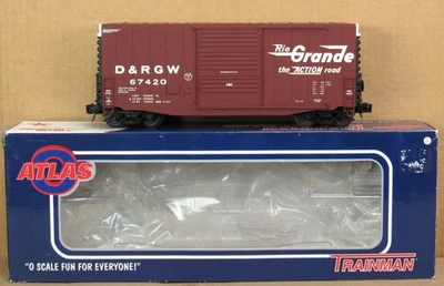 Atlas O Trainman 2001903-1 Rio Grande 40' Hy-Cube Boxcar O-Gauge NIB - Image 1 of 3