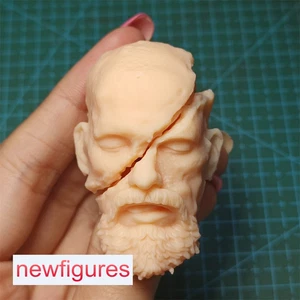 1/6 1/12 1/18 Zombie Man Head Sculpt Fit 12" 6" 3.75" Male Action Figure Body - Picture 1 of 9