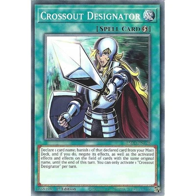 L5DD-ENY28 Crossout Designator : Common Card : 1st Edition YuGiOh TCG - Image 1 of 2