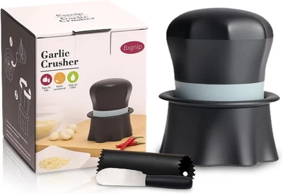 Garlic Crusher, Garlic Press Also for Ginger, Nuts, Chili, Herbs, Twist Mincer E - Image 1 of 4