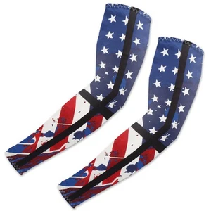 Armstulpen Damen UV Sonnenschutz 4. Juli patriotisch für Männer amerikanische Flagge - Bild 1 von 5