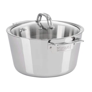 Viking Contemporary 3-Ply Dutch Oven, 5.2 Quart Stainless Steel Cookware Pot - Picture 1 of 8