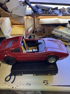 Vintage 1986 Mattel Barbie Ferrari Auto rot ohne Windschutzscheibe rot Sportwagen - Bild 1 von 15