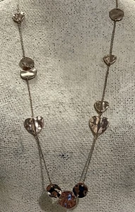 Park Lane SHORTCAKE High Polish Rose Gold Designer Inspired Necklace 30”+3” NWT - Picture 1 of 7