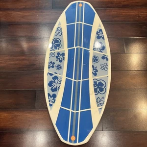 CYA Skim Board 44" White/Blue Flower Design - Picture 1 of 6