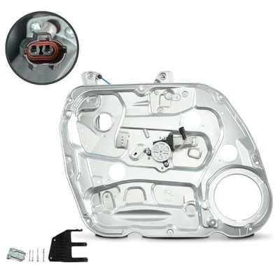 Front LH Driver Window Regulator w/ Panel & Motor for Kia Rondo 2007 2008 2009 - Image 1 of 4